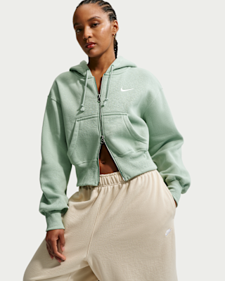 Nike Sportswear Phoenix Fleece Women's Loose Full-Zip Cropped